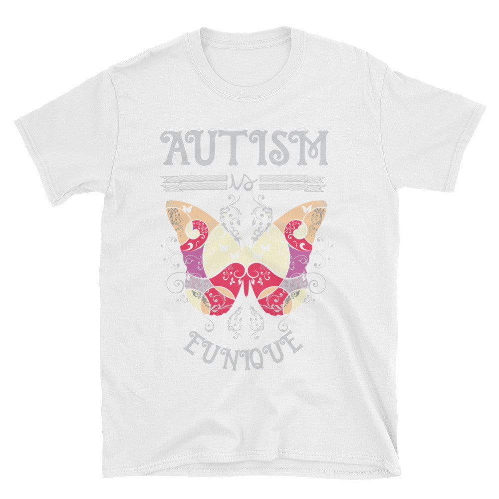 Unisex T-Shirt Butterfly Autism Is Eunique
